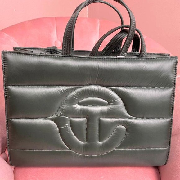 Telfar Handbags - Medium Green Telfar Puff Shopper